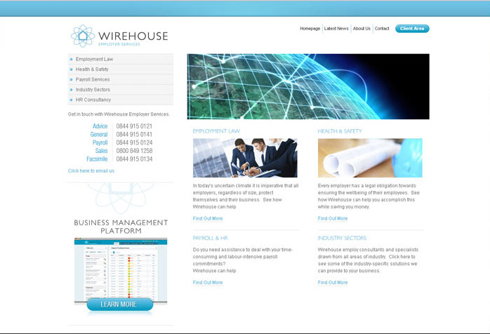 Wirehouse Website Design